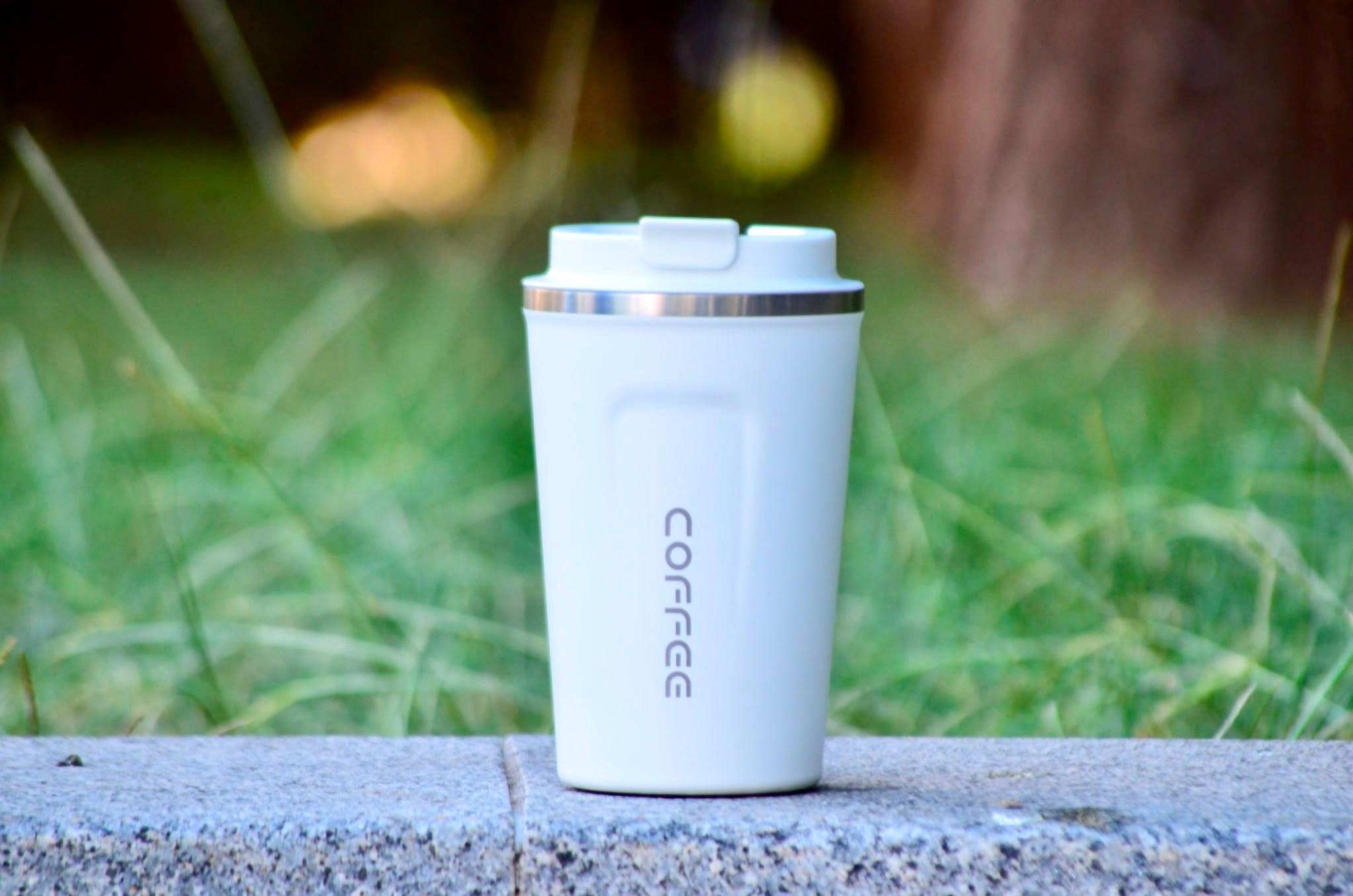 FLOW | Taza Térmica de Café 380 ml - Blanco | Coffee Partner