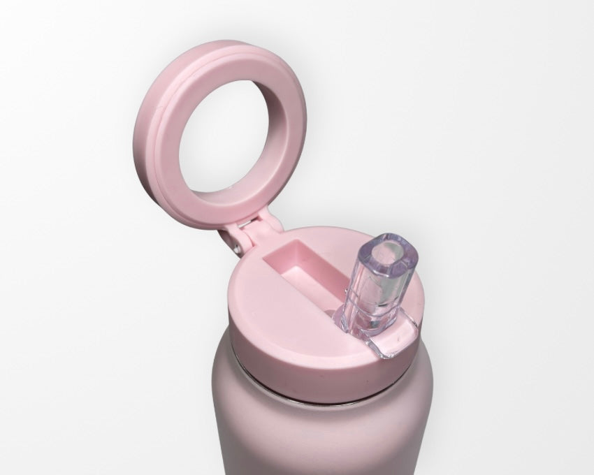 GEZEN | Botella Deportiva con Anillo Magnético 710 ml - Rosa Baby
