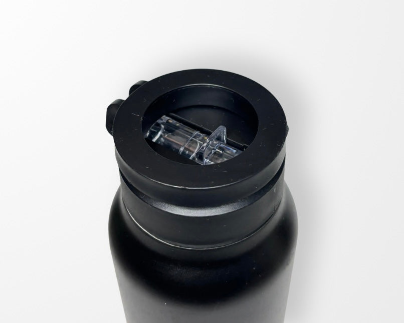 GEZEN | Botella Deportiva con Anillo Magnético 710 ml - Negro Noir