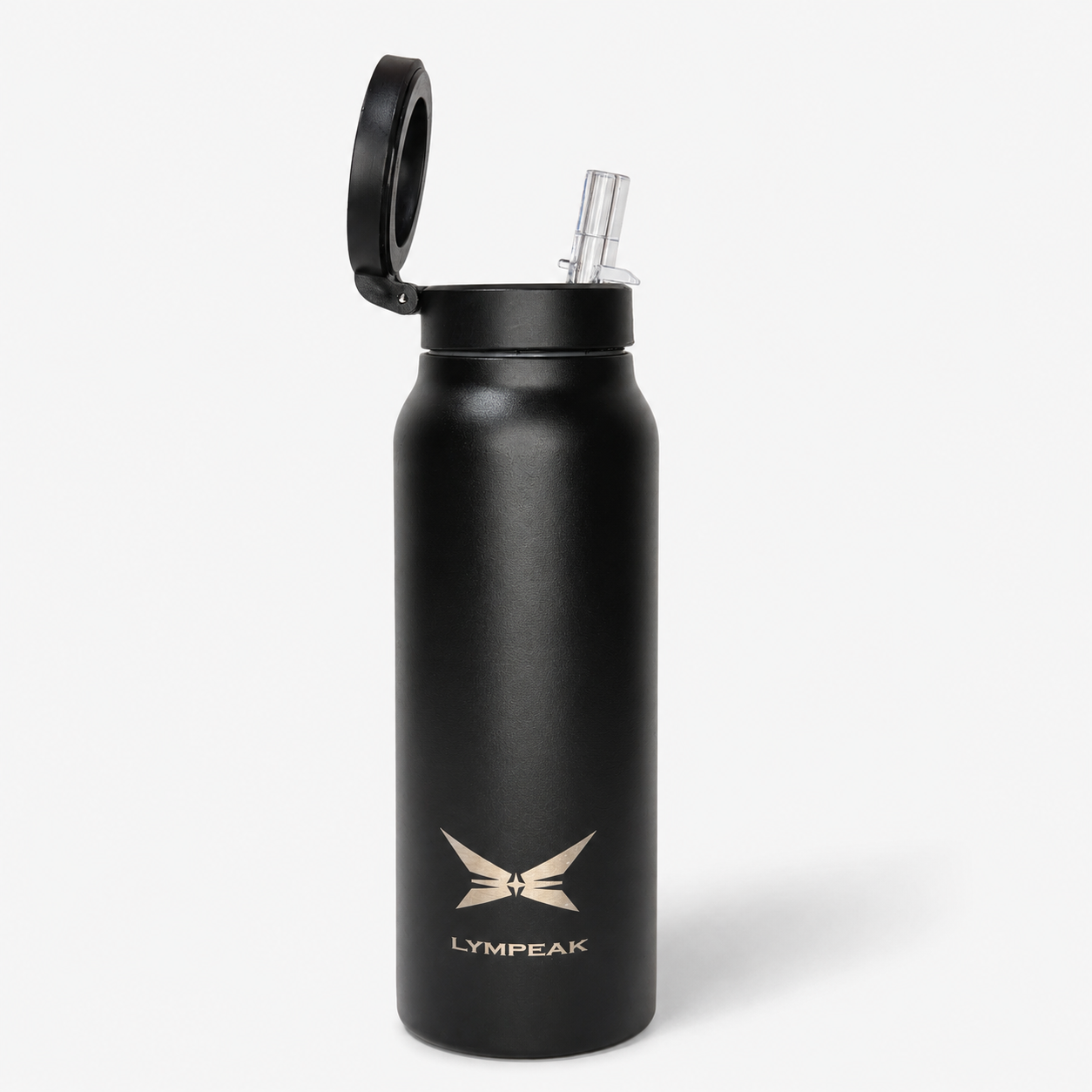 GEZEN | Botella Deportiva con Anillo Magnético 710 ml - Negro Noir